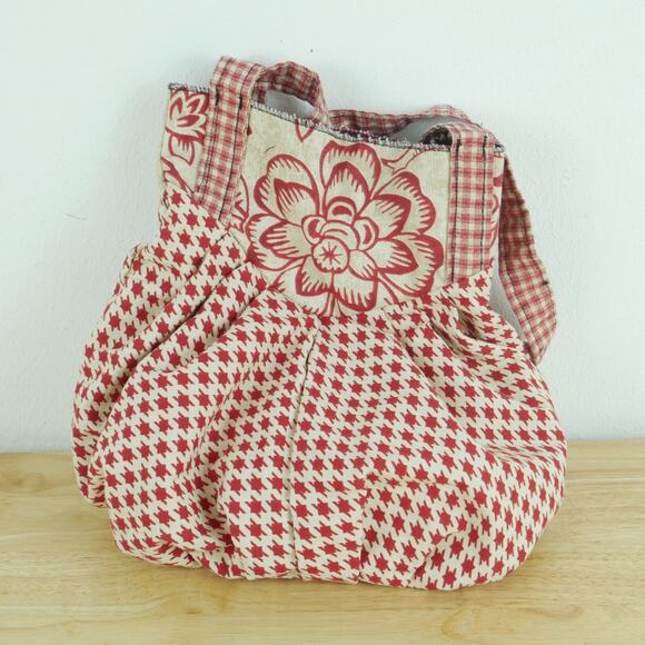 Handmade Fabric Handbag Satchel Pouch Cottagecore Renaissance Faire Prairie - Picture 6 of 11